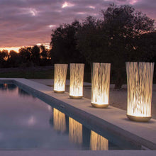 Load image into Gallery viewer, Don't Touch Outdoor LED Floor Lamp in outside area.