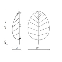 Load image into Gallery viewer, Eden LED Wall Light - line drawing.