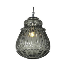 Load image into Gallery viewer, Ginger Outdoor LED Pendant Light in Smoked Glass/Without Hook (14.57-Inch).