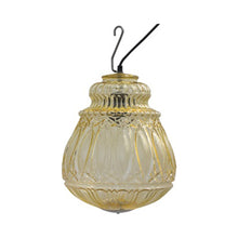Load image into Gallery viewer, Ginger Outdoor LED Pendant Light in Yellow Glass/With Hook (14.57-Inch).