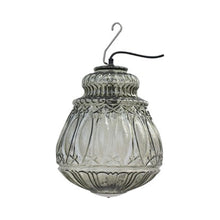 Load image into Gallery viewer, Ginger Outdoor LED Pendant Light in Smoked Glass/With Hook (14.57-Inch).