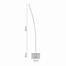 Load image into Gallery viewer, Nilo Outdoor LED Floor Lamp - line drawing.