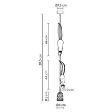 Load image into Gallery viewer, Sherwood LED Pendant Light - line drawing.