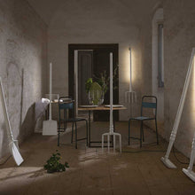 Load image into Gallery viewer, Tobia LED Floor Lamp in exhibition.