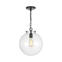 Load image into Gallery viewer, Kate Sphere Pendant Light in Midnight Black.