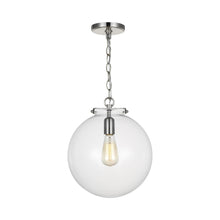 Load image into Gallery viewer, Kate Sphere Pendant Light in Brushed Nickel.