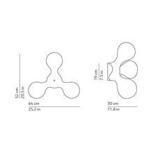 Load image into Gallery viewer, Atomium Wall Light - line drawing.