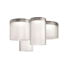 Load image into Gallery viewer, Giass LED Semi Flush Mount Ceiling Light in Detail.