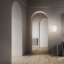 Load image into Gallery viewer, Kushi Floor Lamp in living room.