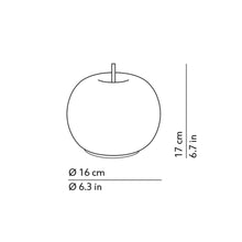 Load image into Gallery viewer, Kushi Mobile LED Battery Table Lamp - line drawing.