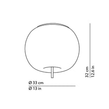 Load image into Gallery viewer, Kushi Semi Flush Mount Ceiling Light - line drawing.