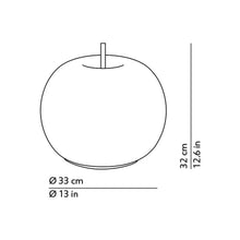 Load image into Gallery viewer, Kushi Table Lamp - line drawing.