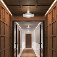 Load image into Gallery viewer, Louis Semi Flush Mount Ceiling Light in living room.