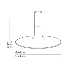 Load image into Gallery viewer, Louis Semi Flush Mount Ceiling Light - line drawing.