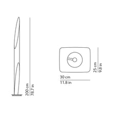Load image into Gallery viewer, Shakti Floor Lamp - line drawing.