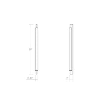 Load image into Gallery viewer, Keel™ LED Bath Vanity Light - line drawing.