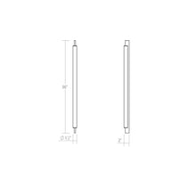 Load image into Gallery viewer, Keel™ LED Bath Vanity Light - line drawing.