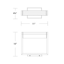 Load image into Gallery viewer, Kent LED Swing Arm Wall Light - line drawing.