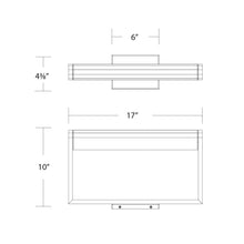 Load image into Gallery viewer, Kent LED Swing Arm Wall Light - line drawing.