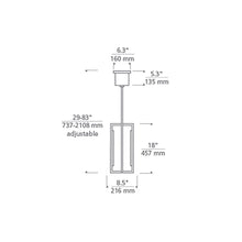 Load image into Gallery viewer, Kenway LED Pendant Light - line drawing.