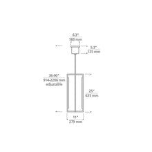Load image into Gallery viewer, Kenway LED Pendant Light - line drawing.