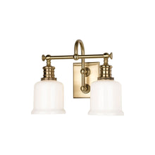 Load image into Gallery viewer, Keswick Vanity Light in 2-Light/Aged Brass.