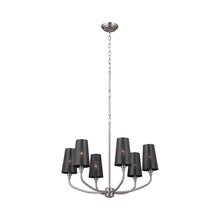 Load image into Gallery viewer, Adeena Chandelier in Classic Pewter (6-Light).