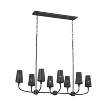 Load image into Gallery viewer, Adeena Linear Pendant Light in Black.