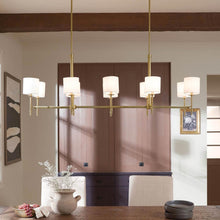 Load image into Gallery viewer, Ali Linear Pendant Light in dining room.