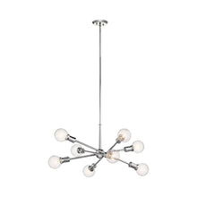 Load image into Gallery viewer, Armstrong Chandelier in 8-Light/Chrome.