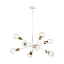 Load image into Gallery viewer, Armstrong Chandelier in 8-Light/White.