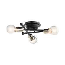 Load image into Gallery viewer, Armstrong Flush Mount Ceiling Light in Black.
