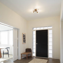Load image into Gallery viewer, Armstrong Flush Mount Ceiling Light in living room.