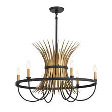 Load image into Gallery viewer, Baile Chandelier in Black (6-Light).