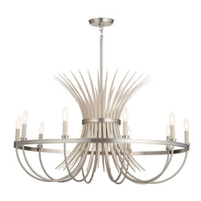 Load image into Gallery viewer, Baile Chandelier in Brushed Nickel (10-Light).