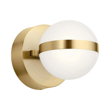 Load image into Gallery viewer, Brettin LED Bath Wall Light in Champagne Gold.