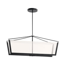 Load image into Gallery viewer, Calters LED Linear Pendant Light in Black.