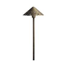 Load image into Gallery viewer, Cast Hammered Roof LED Path Light.