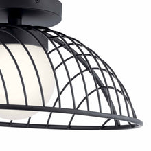 Load image into Gallery viewer, Clevo LED Semi Flush Ceiling Light in Detail.