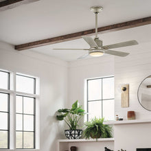 Load image into Gallery viewer, Colerne LED Ceiling Fan in living room.