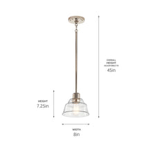 Load image into Gallery viewer, Eastmont Mini Pendant Light - line drawing.