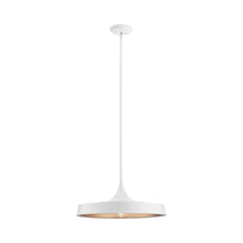 Load image into Gallery viewer, Elias Outdoor LED Convertible Pendant Light in Small/White.