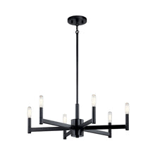 Load image into Gallery viewer, Erzo Chandelier in Black (6-Light).