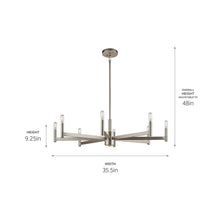 Load image into Gallery viewer, Erzo Chandelier - line drawing.