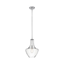 Load image into Gallery viewer, Everly Bell Pendant Light in Bell/Chrome/Clear Glass (Small).