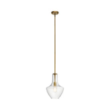 Load image into Gallery viewer, Everly Bell Pendant Light in Bell/Natural Brass/Clear Glass (Small).