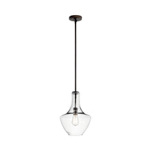 Load image into Gallery viewer, Everly Bell Pendant Light in Bell/Olde Bronze/Clear Glass.