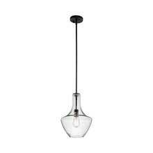 Load image into Gallery viewer, Everly Bell Pendant Light in Bell/Olde Bronze/Clear Seeded Glass (Small).