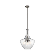 Load image into Gallery viewer, Everly Bell Pendant Light in Bell/Olde Bronze/Clear Seeded Glass (Small).