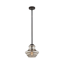 Load image into Gallery viewer, Everly Mini Pendant Light in Olde Bronze/Mercury Glass.